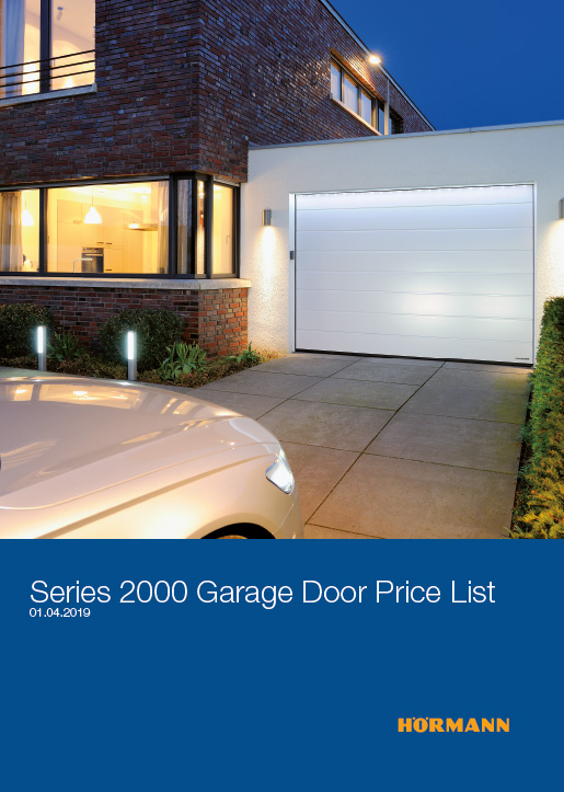 Series 2000 Garage Doors Price List